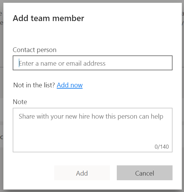 Add team member