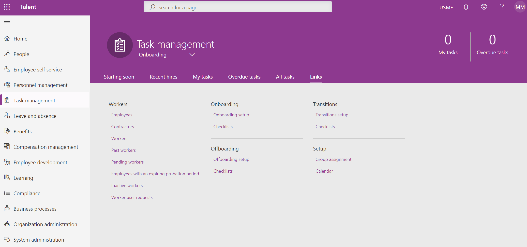 Task management - links