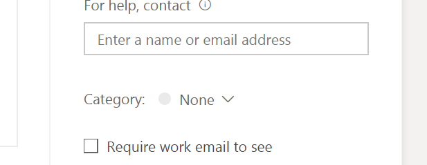 Require work email to see activity